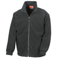 Black - Front - Result Mens Full Zip Active Fleece Anti Pilling Jacket