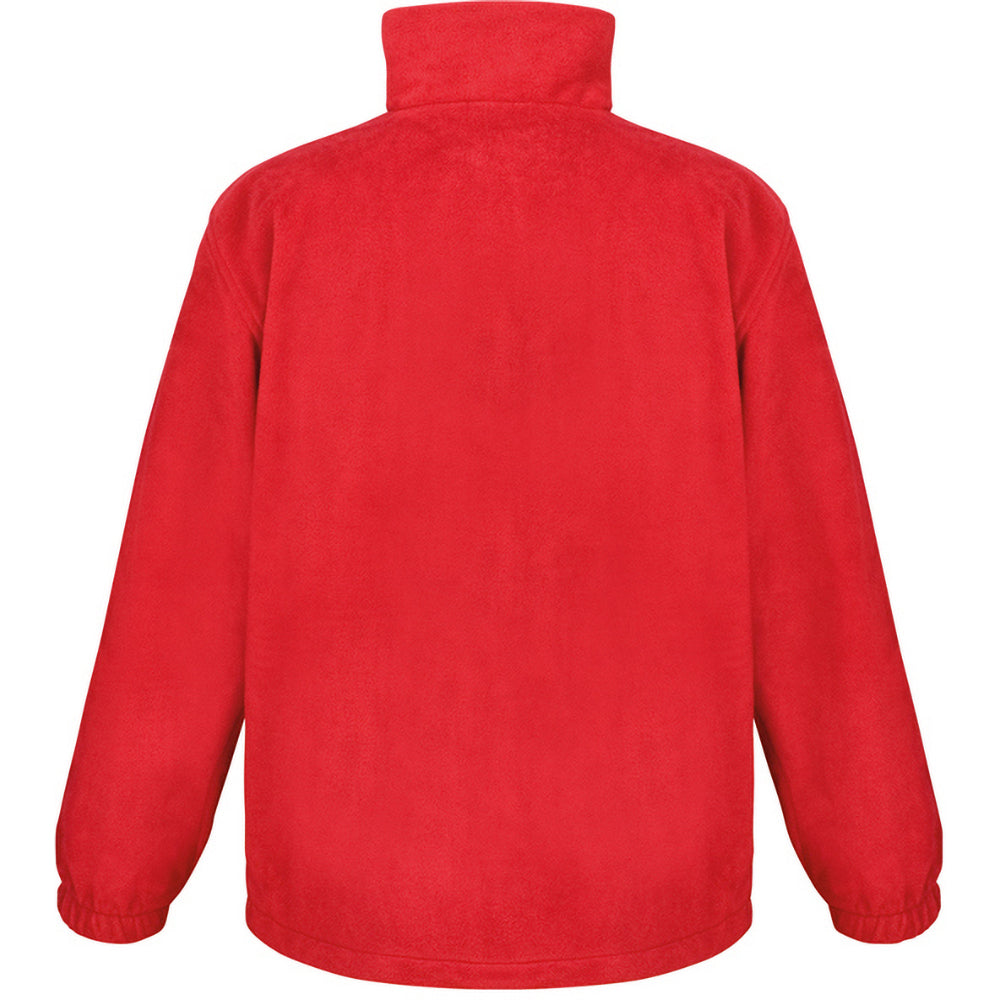 Red - Back - Result Mens Full Zip Active Fleece Anti Pilling Jacket