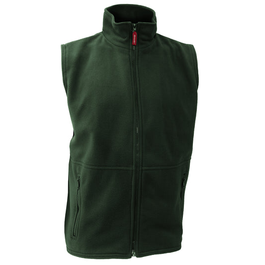 Forest Green - Front - Result Mens Active Anti Pilling Fleece Bodywarmer Jacket