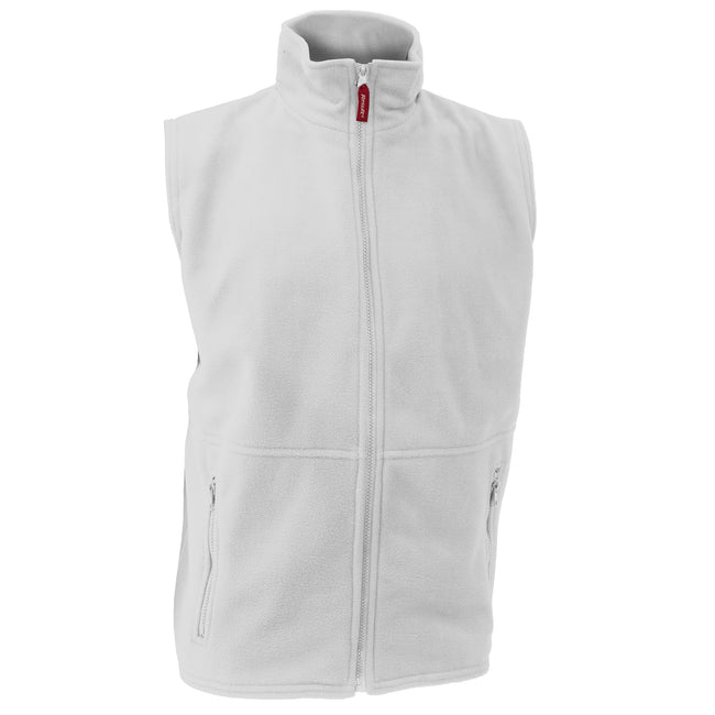 White - Front - Result Mens Active Anti Pilling Fleece Bodywarmer Jacket