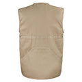 Camel - Back - Result Mens Safari Waistcoat Jacket