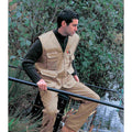 Camel - Side - Result Mens Safari Waistcoat Jacket