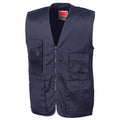 Midnight Navy - Front - Result Mens Safari Waistcoat Jacket