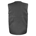 Black - Back - Result Mens Safari Waistcoat Jacket