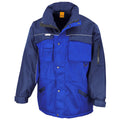 Royal-Navy - Front - Result Mens Workguard Zip Sleeve Heavy Duty Water Repellent Windproof Jacket