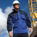 Royal-Navy - Back - Result Mens Workguard Zip Sleeve Heavy Duty Water Repellent Windproof Jacket