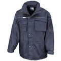 Navy-Navy - Front - Result Mens Workwear Heavy Duty Water Repellent Windproof Combo Coat