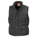 Black - Front - Result Mens Mid-Weight Bodywarmer Showerproof Windproof Jacket