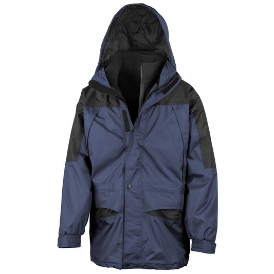 Navy-Black - Front - Result Mens Alaska 3-in-1 StormDri Waterproof Windproof Jacket