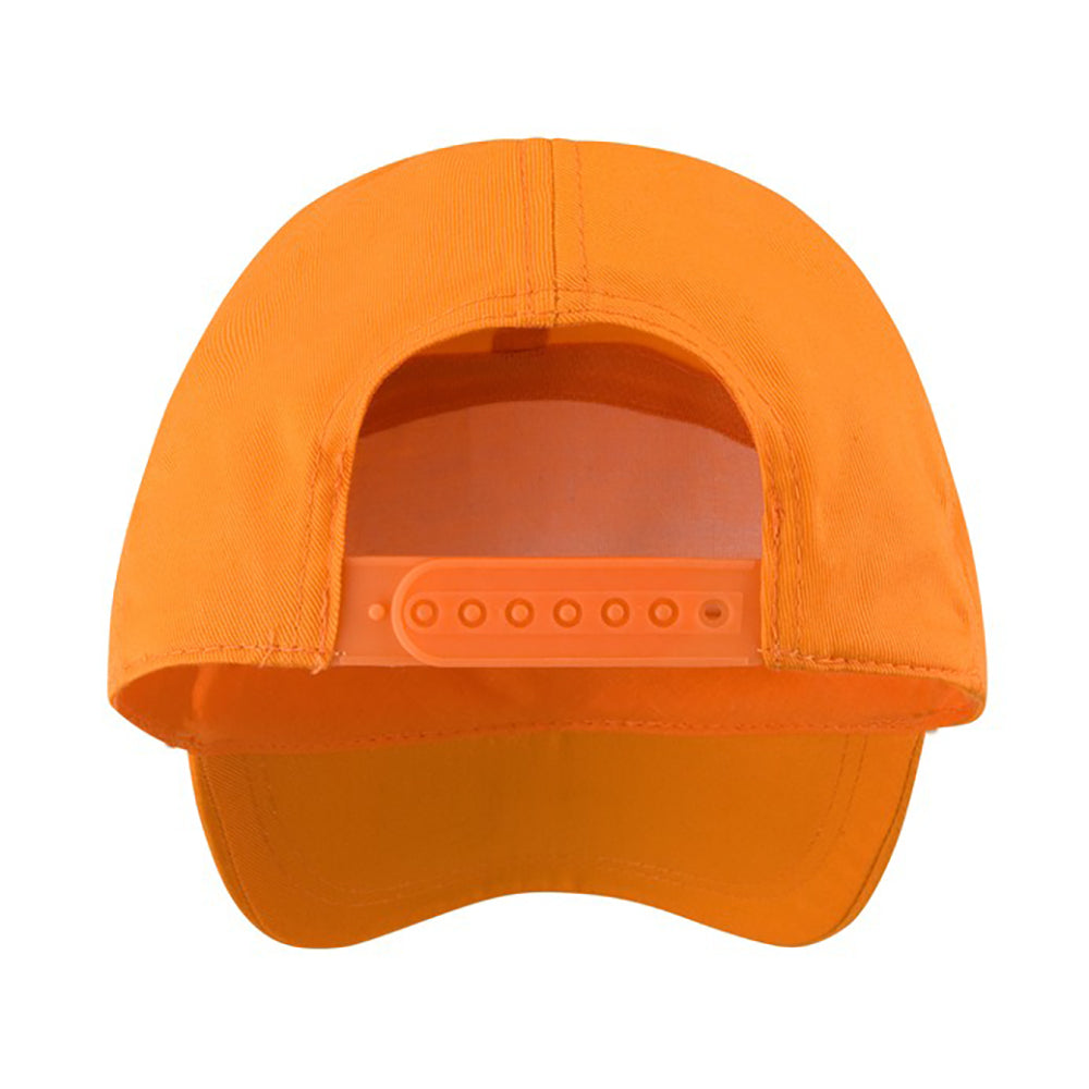 Orange - Side - Result Unisex Plain Baseball Cap