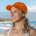 Orange - Back - Result Unisex Plain Baseball Cap