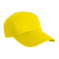 Yellow - Front - Result Unisex Plain Baseball Cap