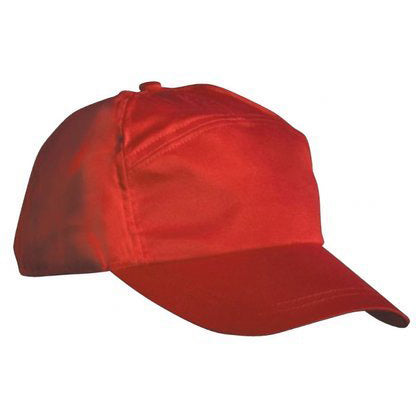 Red - Back - Result Unisex Plain Baseball Cap
