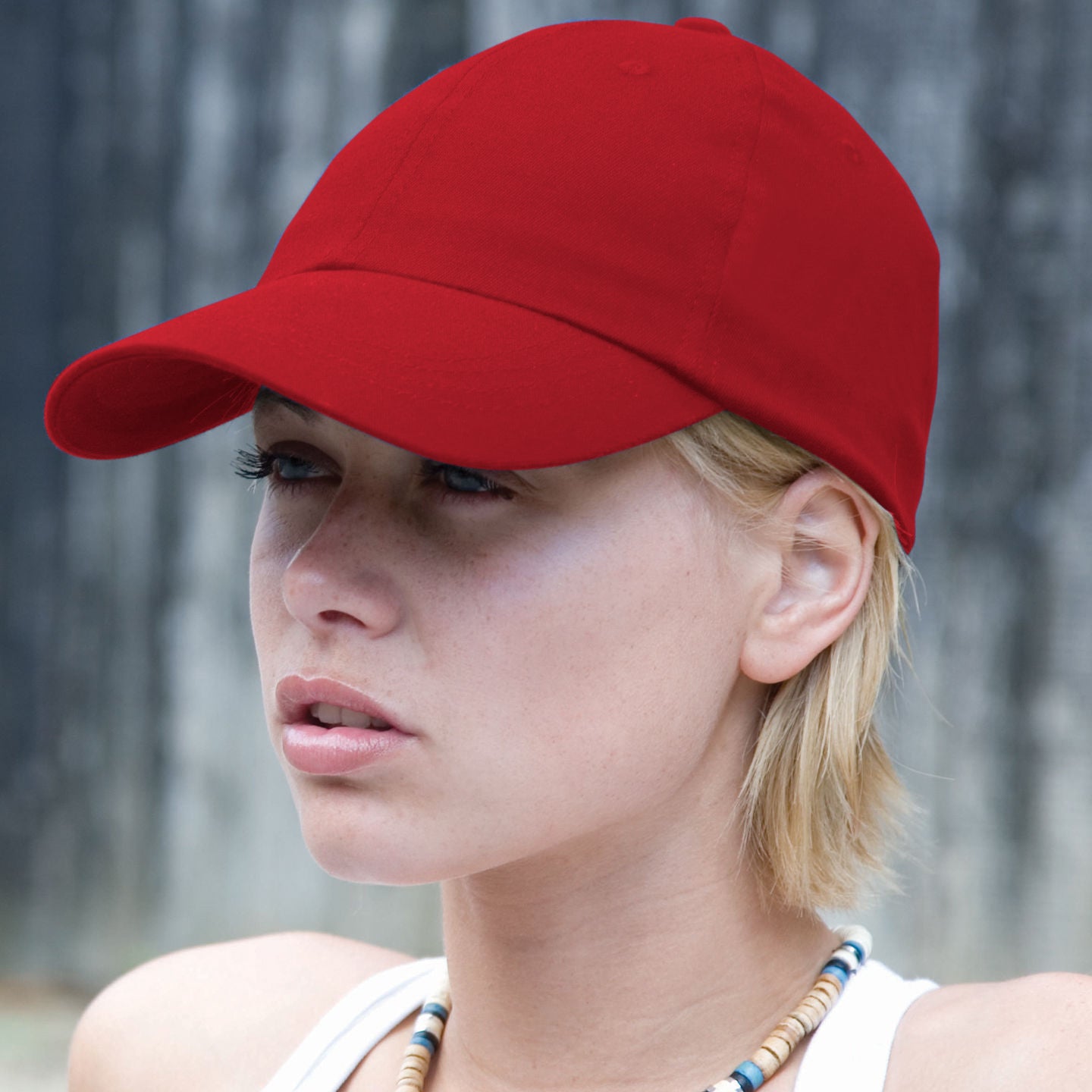 Red - Back - Result Unisex Heavy Cotton Premium Pro-Style Baseball Cap