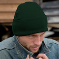 Bottle Green - Back - Result Wooly Heavyweight Knit Thermal Winter-Ski Hat