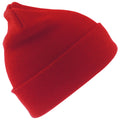 Red - Front - Result Wooly Heavyweight Knit Thermal Winter-Ski Hat