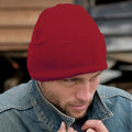 Red - Back - Result Wooly Heavyweight Knit Thermal Winter-Ski Hat
