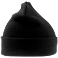 Black - Side - Result Woolly Thermal Ski-Winter Hat with 3M Thinsulate Insulation