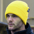 Hi-Vis Yellow - Back - Result Woolly Thermal Ski-Winter Hat with 3M Thinsulate Insulation