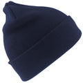 Navy Blue - Front - Result Woolly Thermal Ski-Winter Hat with 3M Thinsulate Insulation