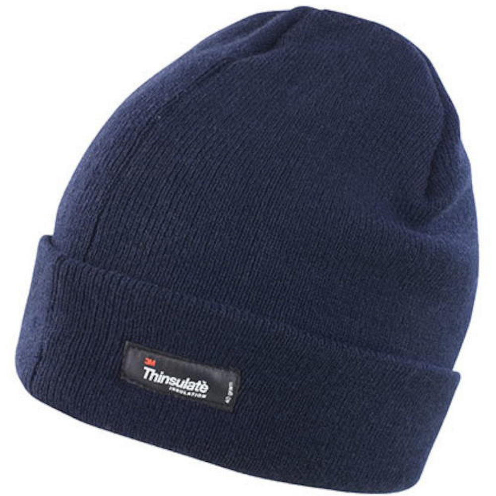 Navy Blue - Back - Result Woolly Thermal Ski-Winter Hat with 3M Thinsulate Insulation
