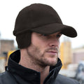 Black - Back - Result Active Winter Fleece Baseball Cap