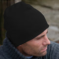 Black - Back - Result Pull On Soft Feel Acrylic Winter Hat