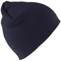 Navy Blue - Front - Result Pull On Soft Feel Acrylic Winter Hat