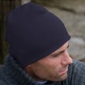 Navy Blue - Back - Result Pull On Soft Feel Acrylic Winter Hat
