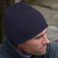 Navy Blue - Back - Result Pull On Soft Feel Acrylic Winter Hat