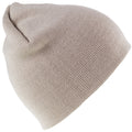 Stone - Front - Result Pull On Soft Feel Acrylic Winter Hat