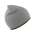 Grey-Black - Side - Result Unisex Reversible Fashion Fit Winter Beanie Hat