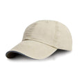 Putty-Navy - Back - Result Washed Fine Line Cotton Baseball Cap With Sandwich Peak