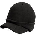 Black - Front - Result Unisex Esco Army Knitted Winter Hat