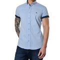 Sky Blue - Front - Bewley & Ritch Mens Nebula Geometric Shirt