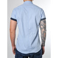 Sky Blue - Back - Bewley & Ritch Mens Nebula Geometric Shirt