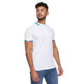 White - Side - Crosshatch Mens Chemfort Polo Shirt