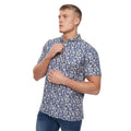 Mid Blue - Pack Shot - Bewley & Ritch Mens Haltom Shirt