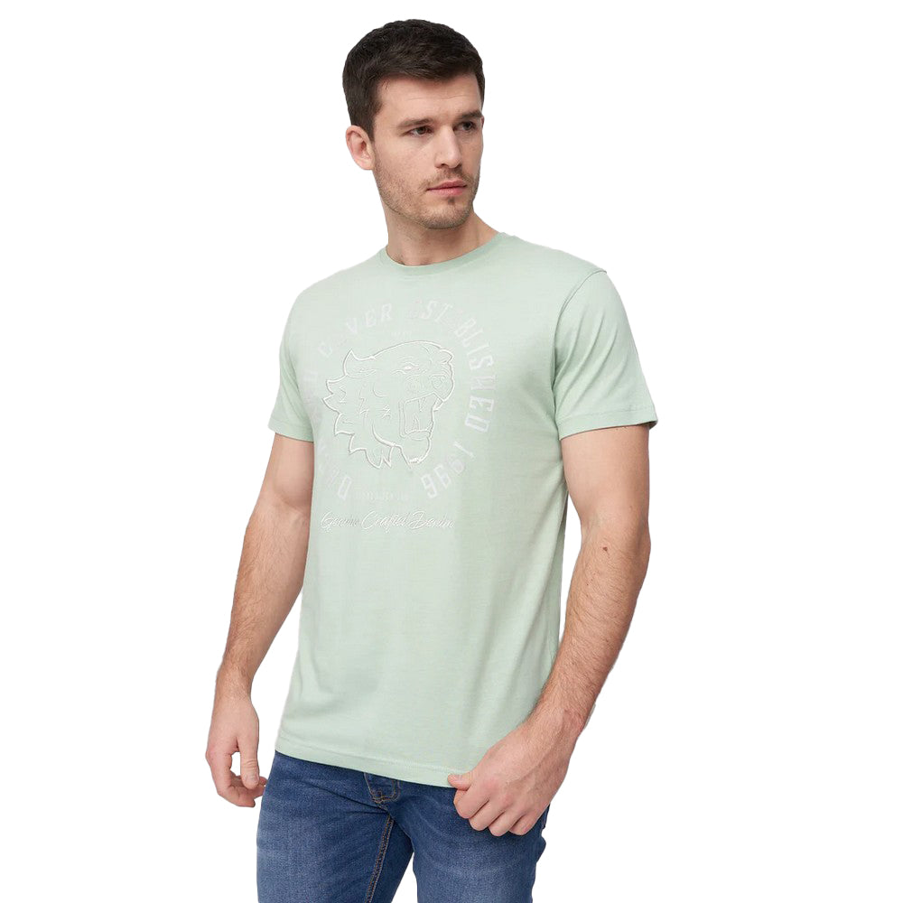 Sage - Front - Duck and Cover Mens Panthors T-Shirt