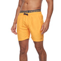 Yellow - Front - Crosshatch Mens Bandout Swim Shorts