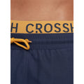 Navy - Lifestyle - Crosshatch Mens Bandout Swim Shorts