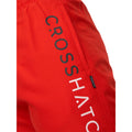 Red - Side - Crosshatch Mens Swimlar Swim Shorts