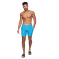 Blue - Lifestyle - Crosshatch Mens Swimlar Swim Shorts