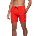 Red - Front - Crosshatch Mens Swimlar Swim Shorts