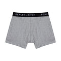 Grey-White-Black - Side - Bewley & Ritch Mens Domoch Boxer Shorts (Pack of 3)