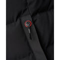 Black - Side - Crosshatch Mens Kampleys Embossed Padded Jacket