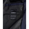 Navy - Side - Crosshatch Mens Kampleys Embossed Padded Jacket