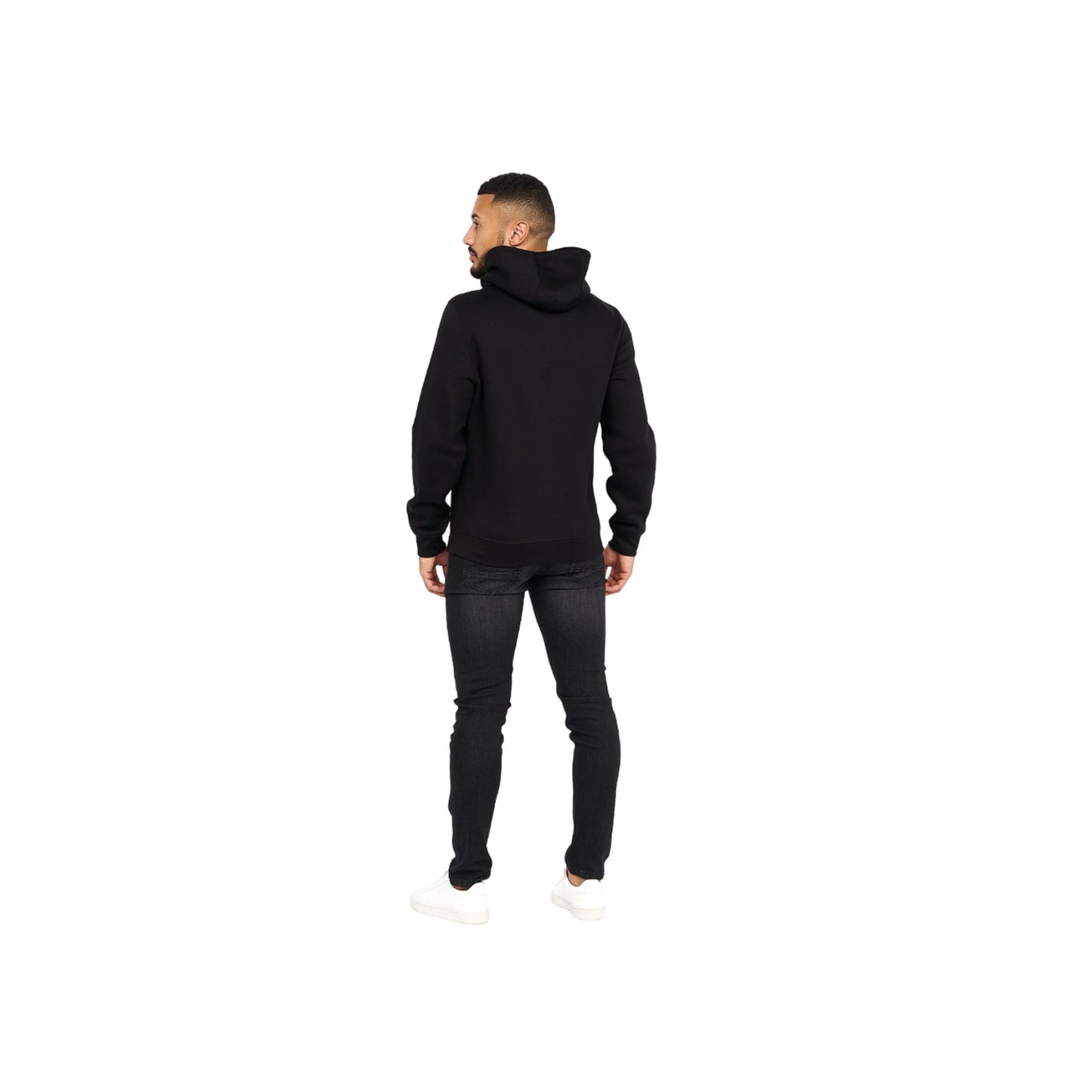Black-Grey Marl - Side - Crosshatch Mens Traymax Hoodie (Pack Of 2)
