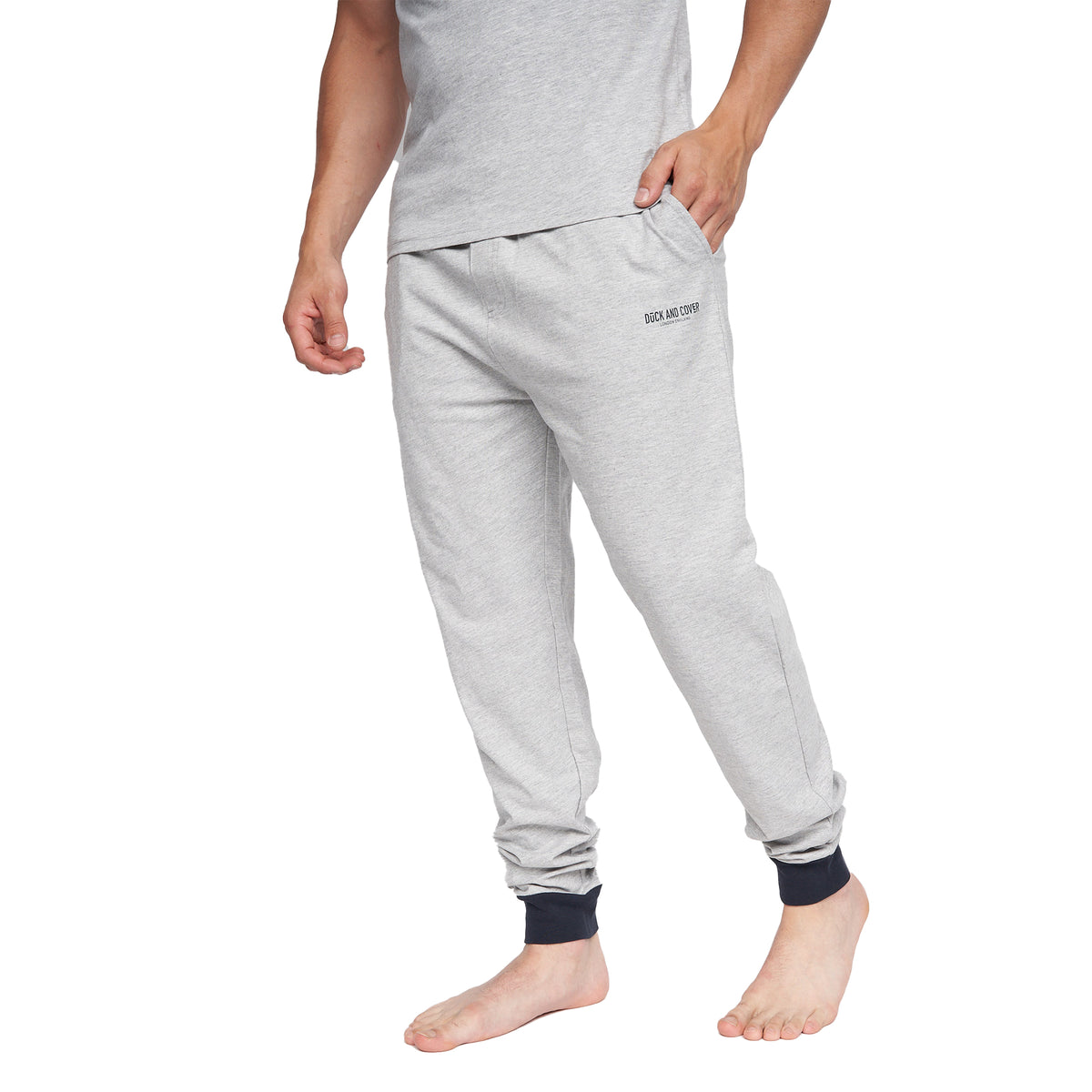Grey Marl - Lifestyle - Duck and Cover Mens Vianney Pyjama Set