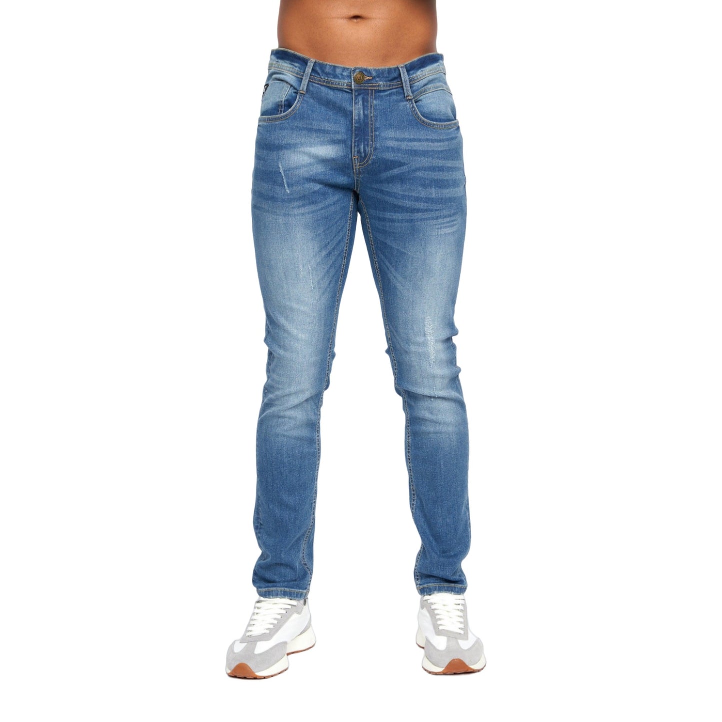 Light Wash - Front - Duck and Cover Mens Tranfil Jeans
